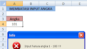 Cara Membatasi Input Hanya Angka 1 Sampai 100 Dalam Excel